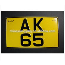 Reflektierende Auto Plate Fashion Mini Design mit Anzahl der dekorativen Auto Plate